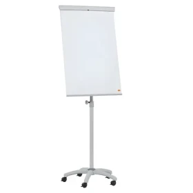 NOBO Flipchart Essentials mobilní / Magnetická tabule / výškově nastavitelný / kolečka s brzdou / držák na pero (1915694)