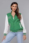 Zelená dámská bunda typu bomber (16M9067-236) odstíny zelené XXL (44)