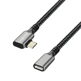 Kabel USB-C (M) - USB-C (F) černá (CUA0111) / Kabel / USB 3.2 Gen 2 / 10 Gbit/s / PD / 1 m (CUA0111)