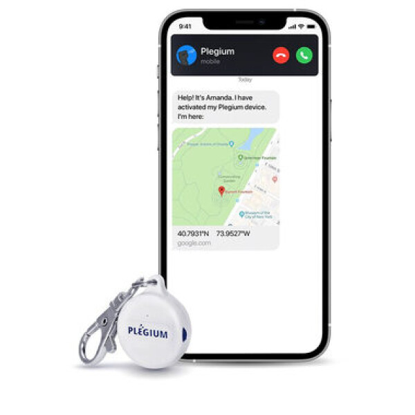 Plegium Smart Emergency Button bílá / chytrý osobní alarm (PL-SEB-WH)