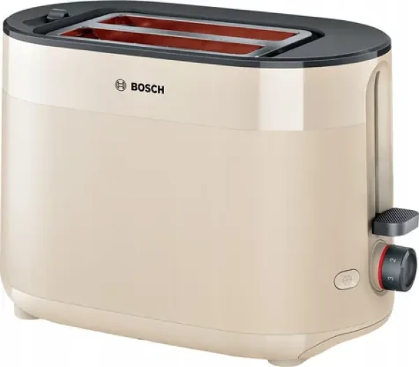 BOSCH TAT2M127 béžová / Topinkovač / 2 topinky / 950 W / 6 stupňů opékání / rozmrazování (TAT2M127)