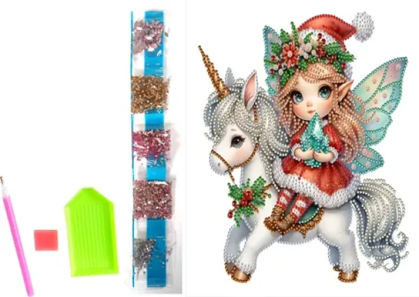 NORIMPEX Diamantové malování Vánoční elf