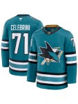 Fanatics Pánský dres San Jose Sharks NHL Macklin Celebrini #71 Premium Home Velikost: 46 (S)