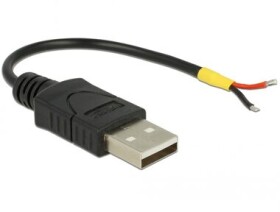 Delock Kabel USB 2.0 Typ-A samec 2 x dráty bez konektoru 10 cm Raspberry Pi (85250-D)