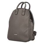 Městský moderní koženkový batůžek Melanie stylish, šedý