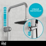 Eisl - Sprchový set bez baterie SHOWER DREAM, chrom/černá DXLD60088CS DXLD60088CS