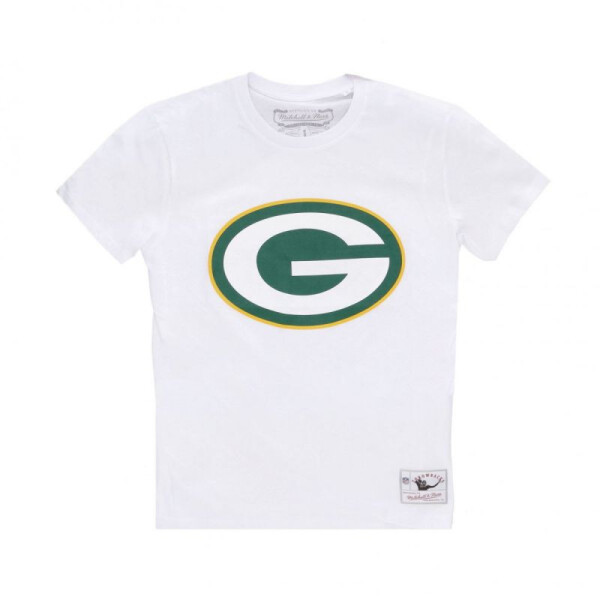 Mitchell Ness NFL Team Logo Tee Green Bay Pacers BMTRINTL1053-GBPWHIT