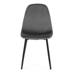 Jídelní židle, šedá, sametová látka, CT-V2971 GREY4