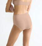 Dámské kalhotky GO Daily Cotton Highwaist 3P - BROWN - béžové 00LZ - SLOGGI NEW BEIGE XXL