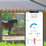 Premium sada solární ohradník - Kompletní přenosná schránka + 10J Wi-Fi chytrý zdroj, panel 200 W