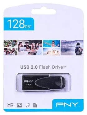 PNY Attaché 4 černá / Flash disk / 128 GB / USB 2.0 (FD128ATT4-EF)