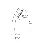 GROHE - Tempesta Cosmopolitan Sprchová hlavice, 4 proudy, chrom 27575002