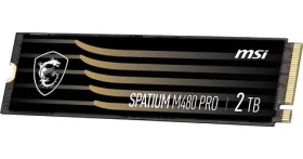 MSI Spatium M480 PRO 2TB / SSD / M.2 2280 / PCIe 4.0 NVMe / R:7400MB/s / W:7000MB/s (S78-440Q600-P83)