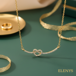 ELENYS Seline – pozlacený náhrdelník 18K žluté zlato Délka: 40+5 cm / max. 45 cm