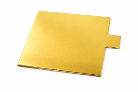 Cake star Podložka pod minidezerty zlato-stříbrná čtverec 9x9 cm