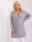 Dámský svetr PM SW PM 3732.10 šedý - FPrice XL/XXL