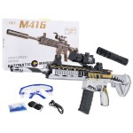Mamido Dětská Puška M416 na vodní kuličky s příslušenstvím bílá