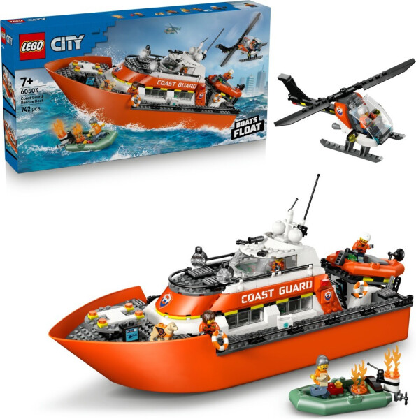 LEGO® City 60504 Záchranný člun pobřežní hlídky a vrtulník - LEGO® City