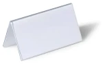 Durable transparentní / Stolní jmenovka / 52x100 mm / PVC / 25 ks (805119)
