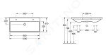 VILLEROY & BOCH - Avento Dvojumyvadlo nábytkové 1000x470 mm, s přepadem, otvory pro baterie, CeramicPlus, alpská bílá 4156A4R1