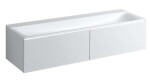 GEBERIT - Xeno 2 Skříňka pod umyvadlo Varicor 160 cm s LED svítidlem, 2 zásuvky, matná bílá 500.346.01.1