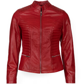 Dámská Kožená Bunda Jewel Brixton Červená Velikost: M