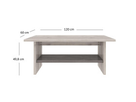 ARTEN (NANO Systems s.r.o.) Konferenční stůl JAZZ-120 (Kaštan nairobi/onyx) KONFERENCNI-STUL-JAZZ-120