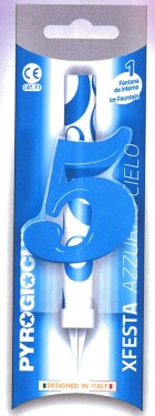 Dortová fontána číslo 5 modrá Pyrogiochi Dortová fontána číslo 5 modrá Pyrogiochi