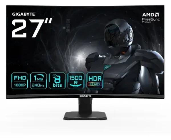 27" GIGABYTE GS27FC2 černá / Monitor / VA / 1920x1080 / 240Hz / 1ms / HDR10 / 2x HDMI + DP (GS27FC2 EU)