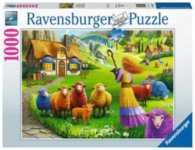 RAVENSBURGER Obchod s vlnou Šťastná ovečka 1000 dílků