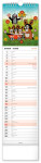 Nástěnný kalendář vázankový/kravata 2026 NOTIQUE - Krteček - Krtko, 12 x 48 cm