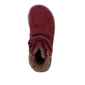 Dívčí zimní barefoot boty ZERU TEX WINTER Bordeaux Froddo G3160240-8 - 28