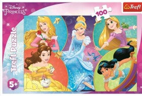 TREFL Puzzle Disney princezny Setkání sladkých princezen 100 dílků