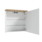 Zrcadlová skříňka Naturel Stilla + LED 60x60 cm bílá STILLAE06017 STILLAE06017