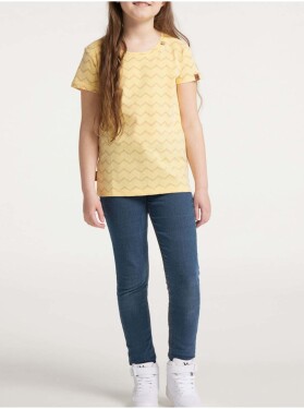 Žluté holčičí vzorované tričko Ragwear Violka Chevron Holky