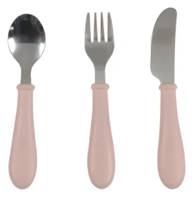 Beaba Dětský příbor 3-dílný Cotton Candy / Dětský příbor / nerezová ocel / 8–36 měsíců (913643BB)