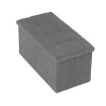 Taburet s úložným prostorem, šedá, manšestrová látka, TAB-472 GREY6