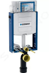 GEBERIT - Kombifix Set předstěnové instalace, klozet Alpha se sedátkem, tlačítko Sigma30, chrom 110.302.00.5 NR6