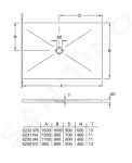 VILLEROY & BOCH - Subway Infinity Sprchová vanička, 900x1100 mm, Anti-slip, alpská bílá 6230M401