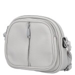 Trendy dámská koženková crossbody kabelka Cica, šedá