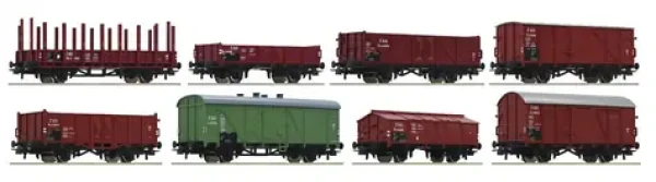 Roco 44001 8dílná souprava nákladních vozů ČSD