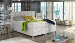Boxspring Basilio Rozměr: 180 x 200 cm, látka: Riviera 36, Varianta: Bez LED osvětlení