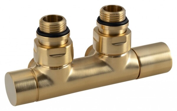 SAPHO - TWIN připojovací sada ventilů pro středové připojení, zlato mat CP401SGM