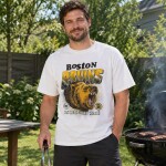 47 Brand Pánské Tričko Boston Bruins Graphic 47 Drop Shoulder Tee Velikost: