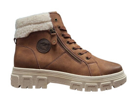 Tom Tailor 6390890023 Dámské kotníkové boty cognac 37
