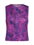 Dámské merino tílko ICEBREAKER Wmns 125 Cool-Lite Sped Tank Fusion AOP, Passion/Aop velikost: L