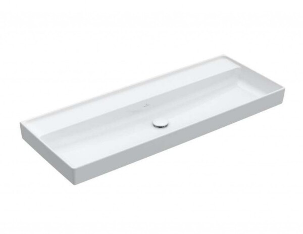 VILLEROY & BOCH - Collaro Umyvadlo nábytkové 120x47 cm, bez přepadu, bez otvoru pro baterii, CeramicPlus, Stone White 4A33C3RW