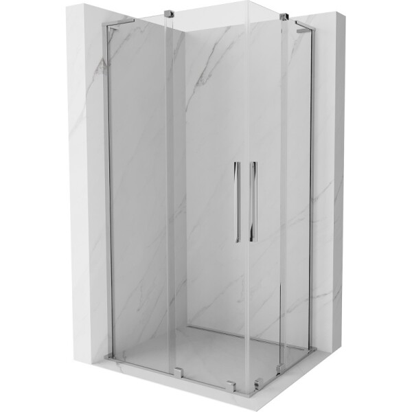 MEXEN/S - Velar L Duo sprchový kout, posuvné dveře 100 x 90, transparent, chrom 871-100-090-02-03-01