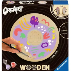 Ravensburger CreArt Wooden – Květinové proudy (dřevěná) – malování podle čísel