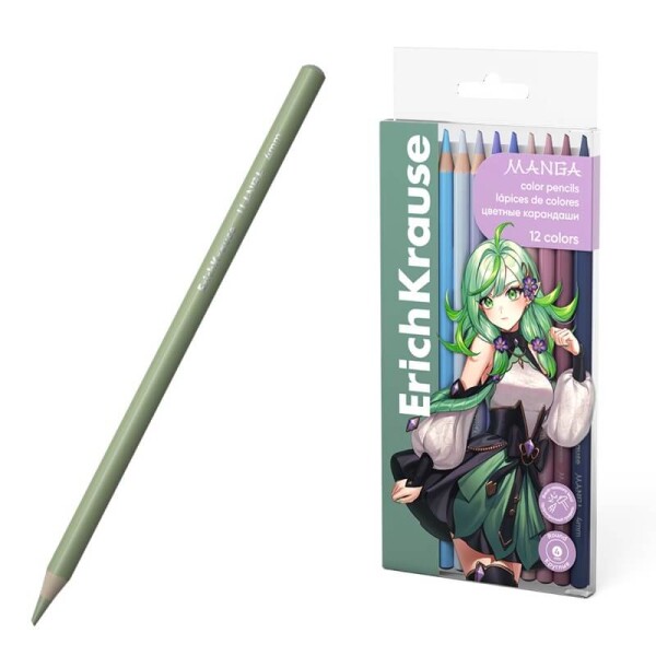 ErichKrause Manga brilantní pastelky sada 12 barev